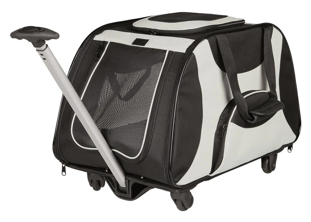 Trolley, Nylon, 34×43×67cm, Sort/Grå