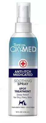 Tropiclean Oxy-Med Anti-Itch Spray 236Ml