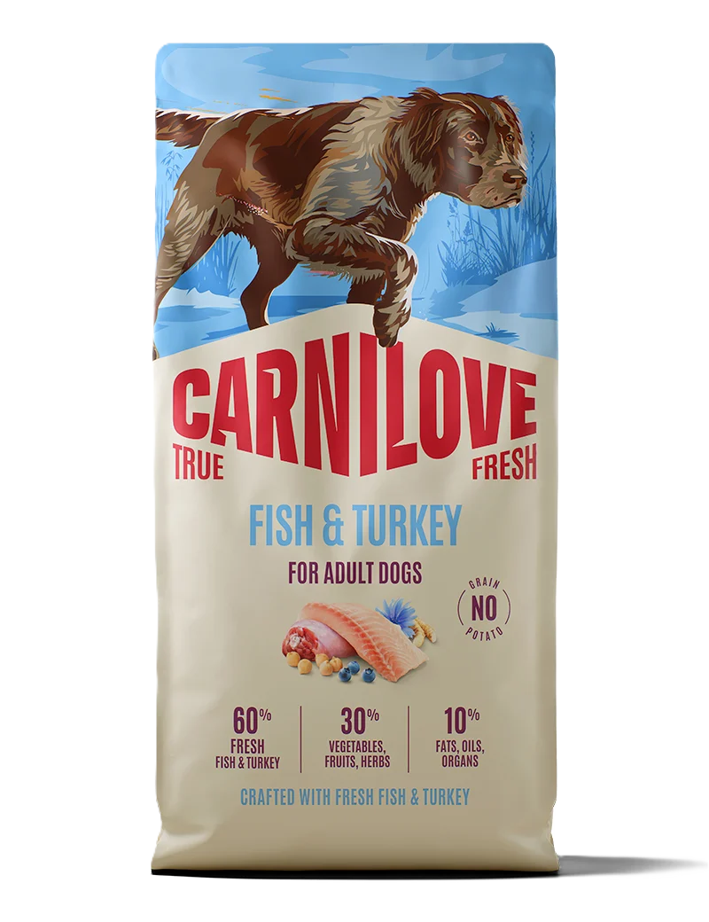 True Fresh Hund 鈥?Fisk og kalkun for voksne hunder av alle raser