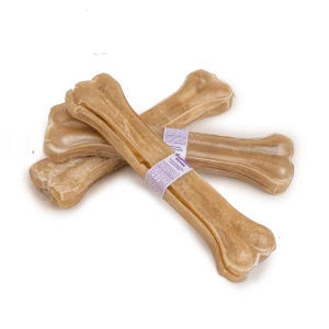 Tyggebein av presset r氓hud - Naturell 26 cm