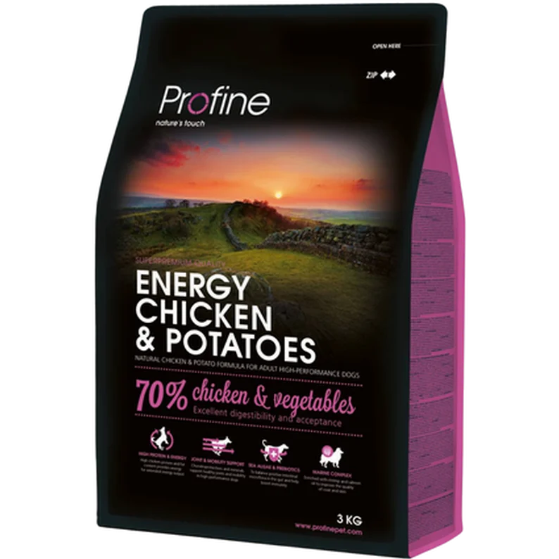 T酶rrf么r for hund Energy Kylling & Poteter