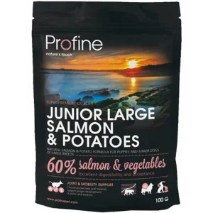 T酶rrf么r Junior Large Laks & Poteter til hund