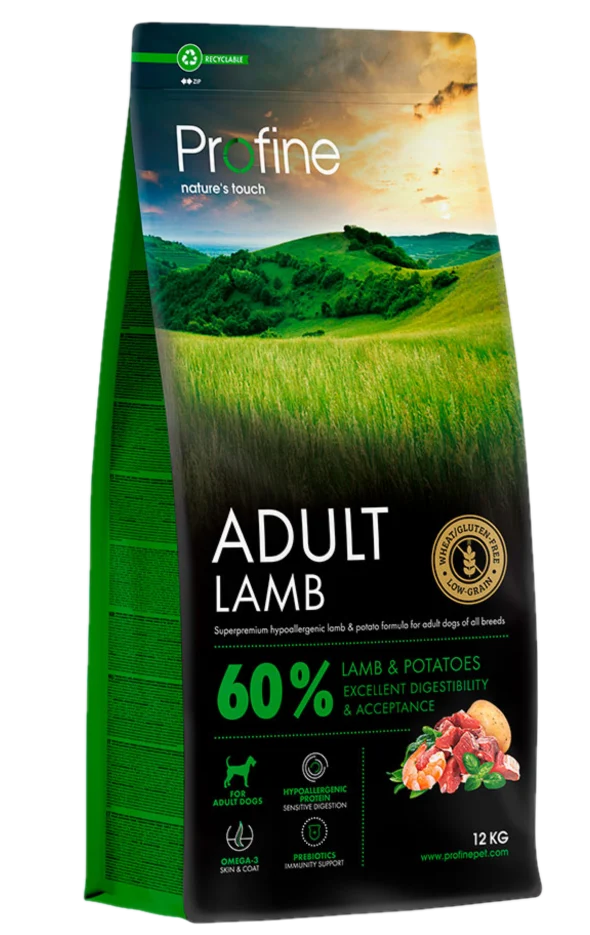 T酶rrf么r til hund Adult Lam & Poteter