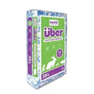 ÜBER Papirstrø Blå/hvit 36L