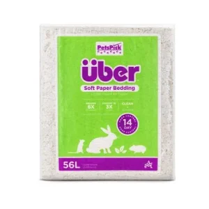 Über papirstrø hvit, 56L