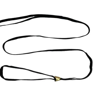 Utstillingsline flat m/klype 10mm, SVART