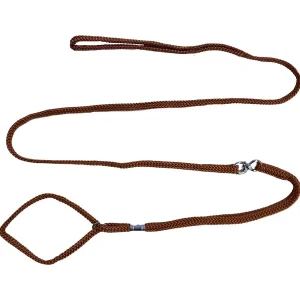 Utstillingsline flat m/strup 7mm brun