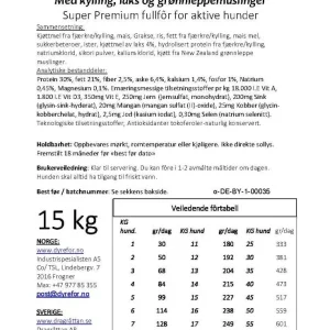 V.I.P. ENERGY 15kg (hvit)