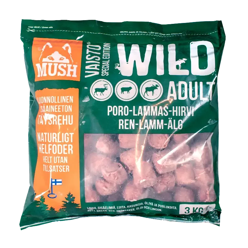 Vaisto wild fryst | reinsdyr-lam-elg | 3kg
