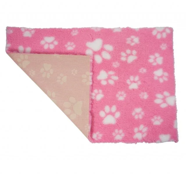 Vetbed - Rosa m/ hvite poter - 150x100cm - Image 2