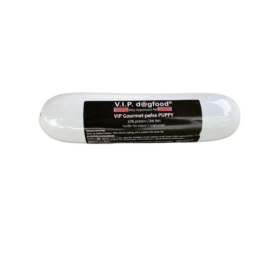VIP Gourmet-pølse PUPPY 800 gram