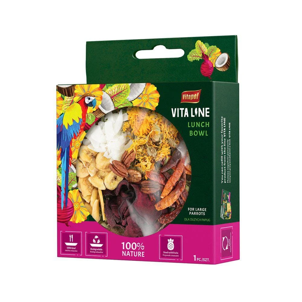 Vita Line Lunch Bowl store papegøyer 180g