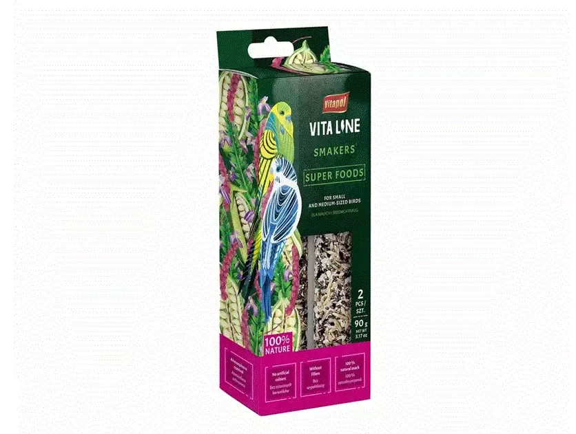 Vita Line Smakers Super Foods Small&Medium Bird, 90g.