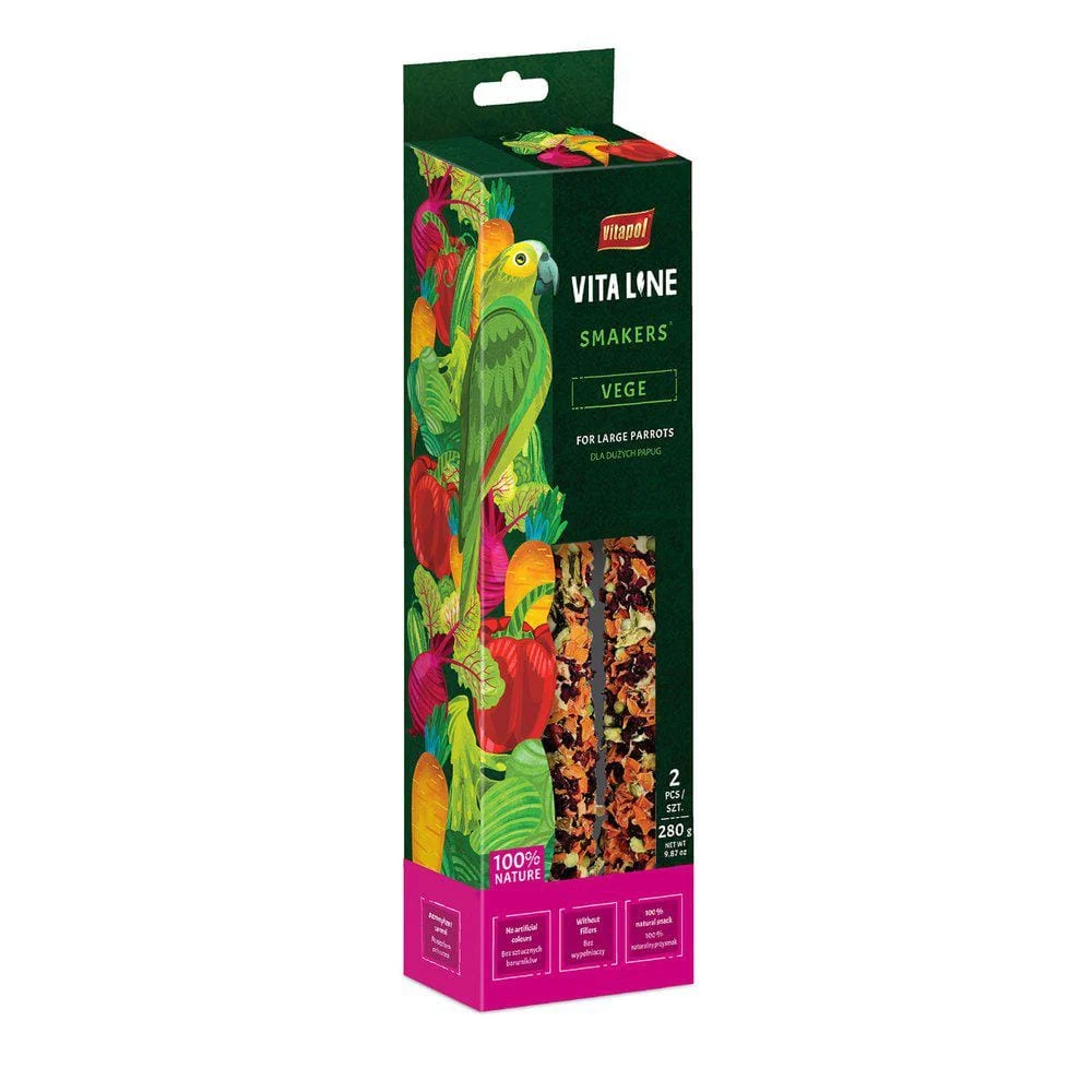 Vita Line Smakers Vege store papegøyer 2pk 280g