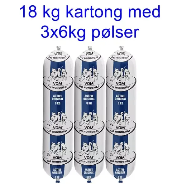 VOM 18 kg Active (3*6 kg pølser)