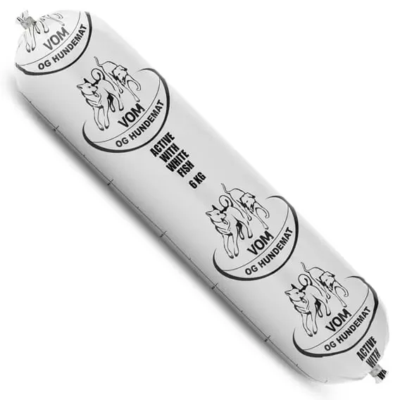 VOM 18 kg Active fullfôr m/Hvitfisk (NORSK) (3*6 kg pølser)