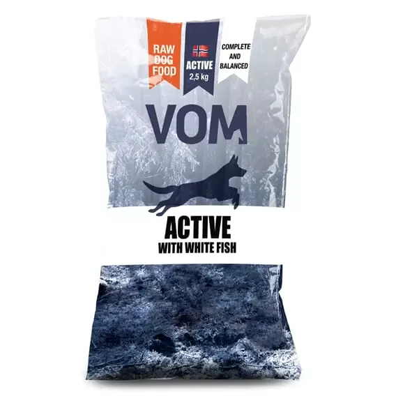 VOM Active fullfôr m/Hvitfisk (NORSK) kjøttboller 2,5 kg