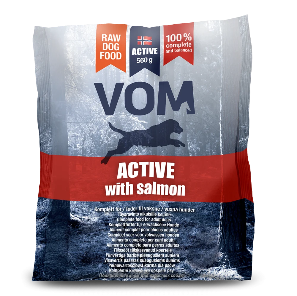VOM Active fullfor med laks kjøttboller 560g