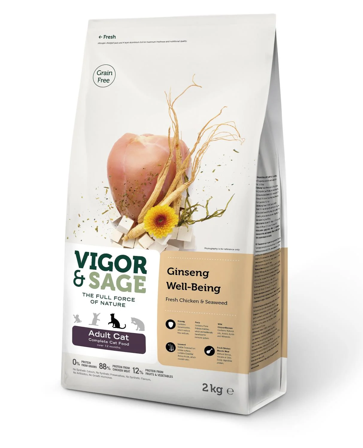 Vs Well-Being Ginseng Adult Cat 2Kg