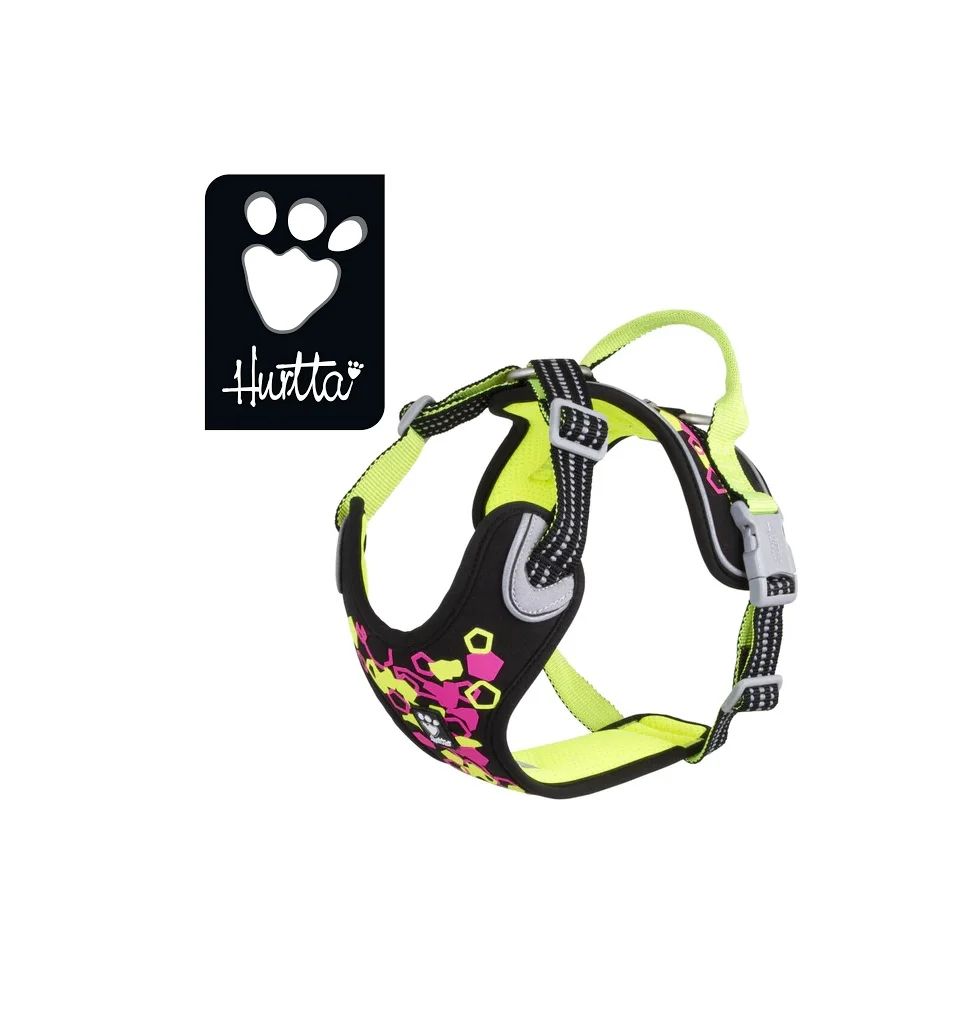 ‘WEEKEND WARRIOR’ Hurtta, Neon Harness, 100-120cm.