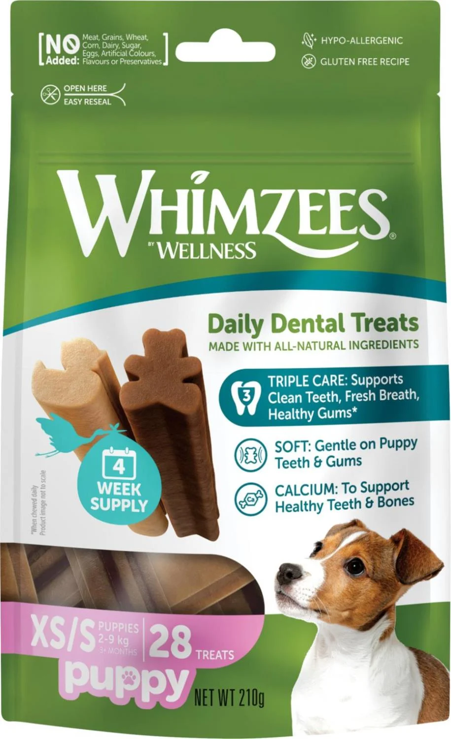 Whimzees Puppy Xs/S, 28 Stk, 210 G Mp
