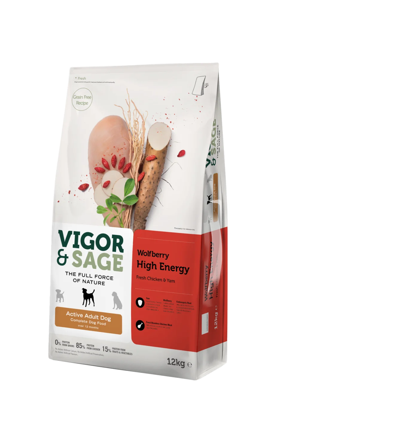 Wolfberry High Energy For Active Regular Adult Dog 12KG