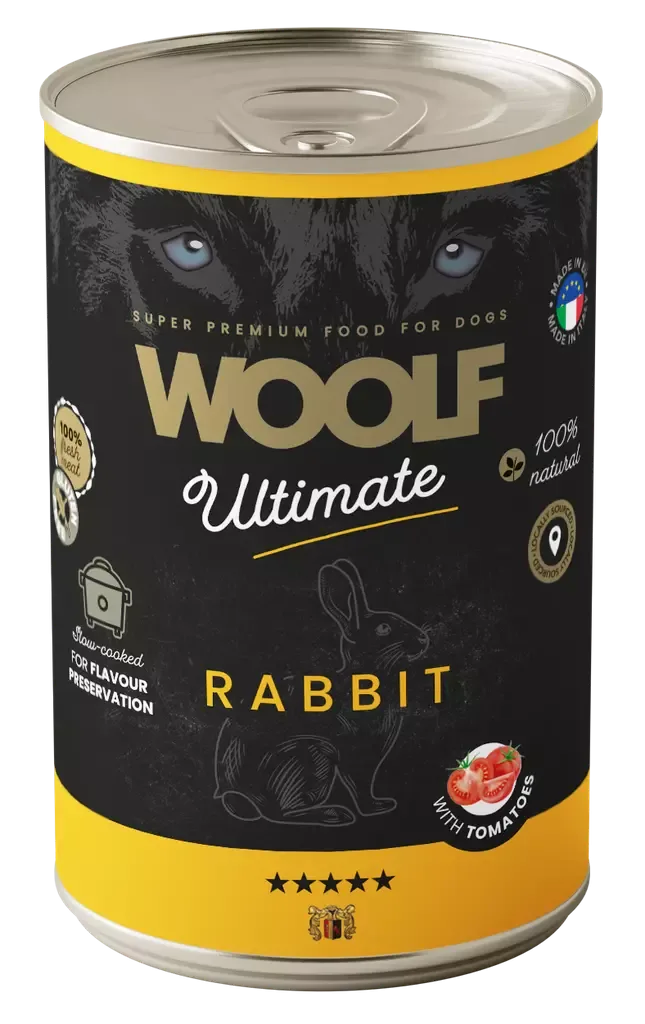 Woolf Boksemat Kanin med tomat 400g