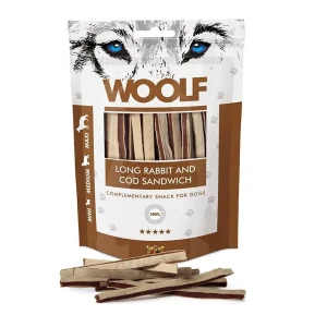 Woolf Long Rabbit And Cod Sandwich 100G