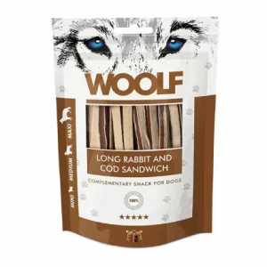 Woolf Long Rabbit And Cod Sandwich 100G