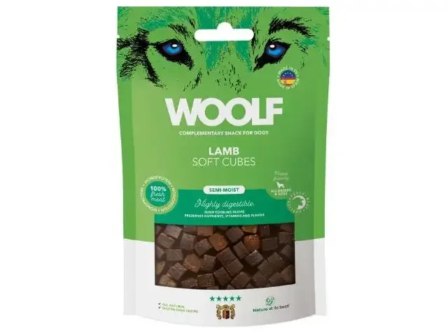 Woolf – Myke terninger lam, 100g