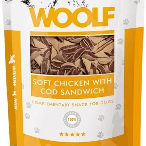 Woolf Soft Chicken With Cod Sandwich 100G