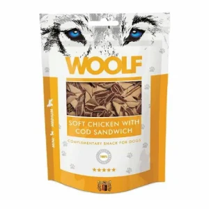 Woolf Soft Chicken With Cod Sandwich 100G