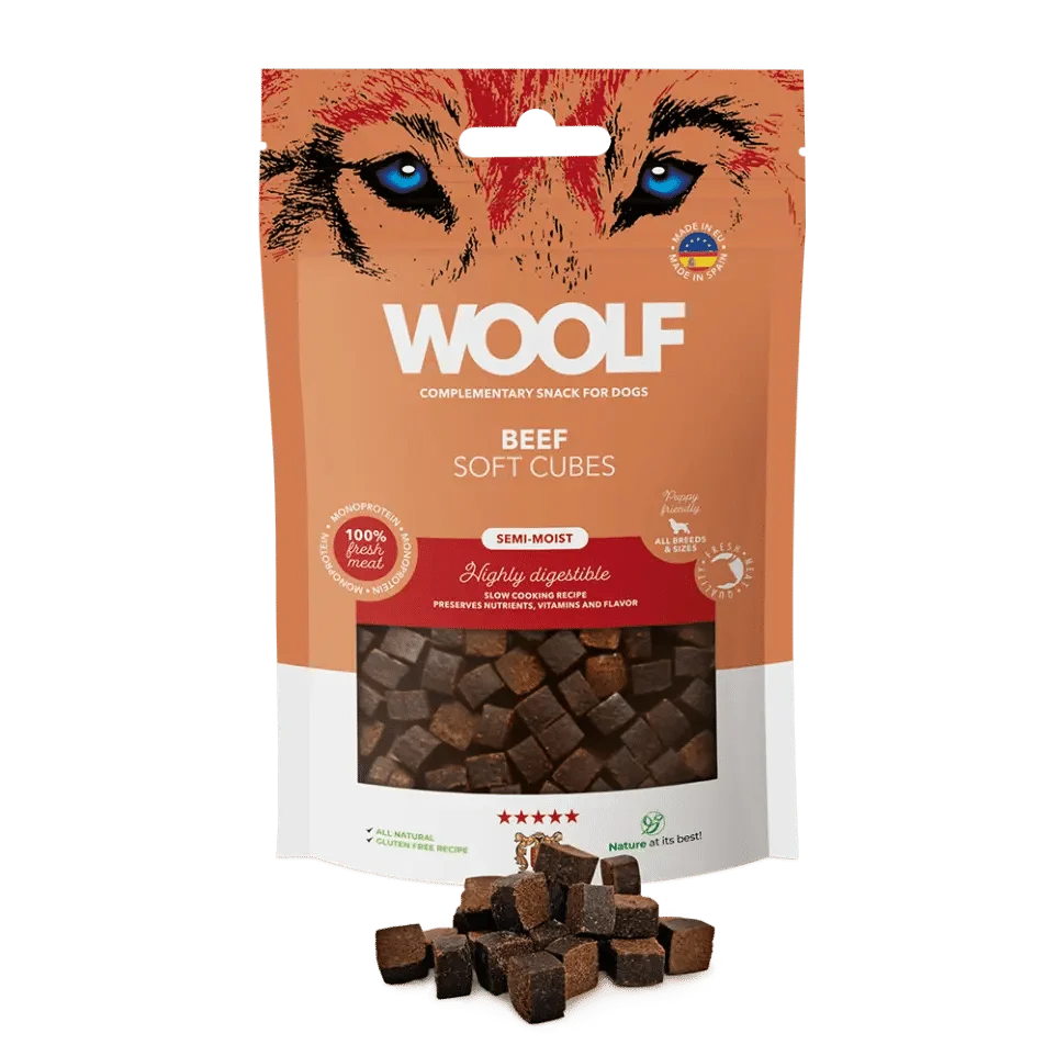 Woolf Soft Cubes Biff 100G