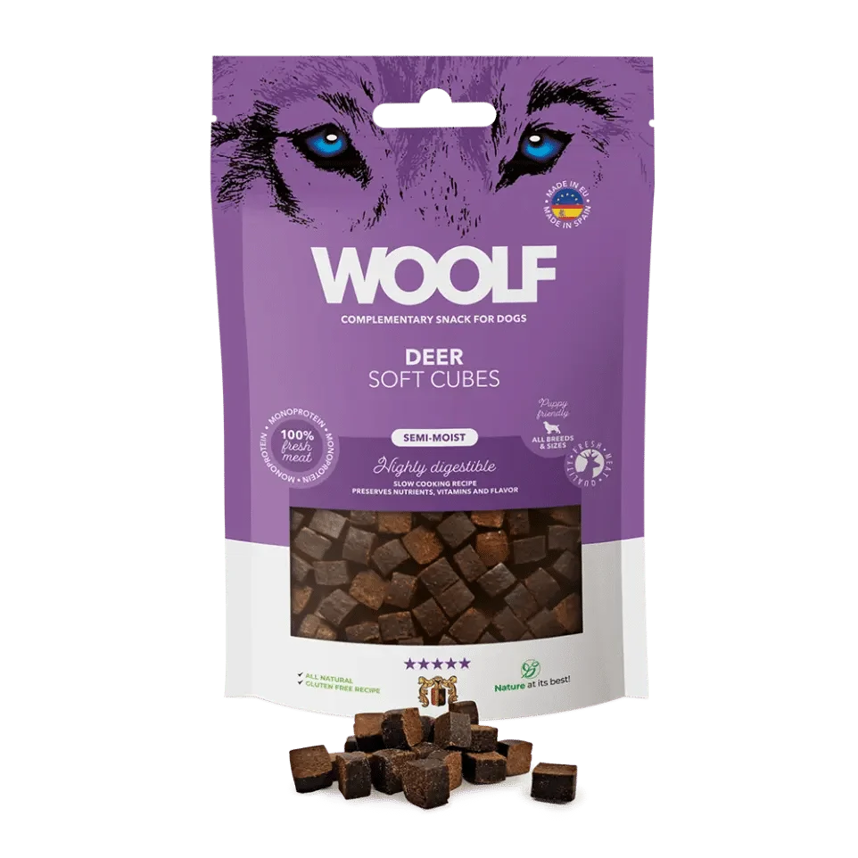 Woolf Soft Cubes Deer 100G