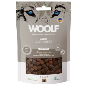 Woolf Soft Cubes Geit 100g – Naturlige og myke hundegodbiter med 85% fersk geit