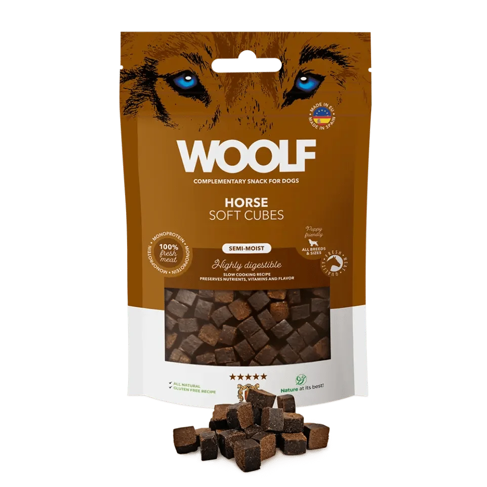 Woolf Soft Cubes Horse 100G - Image 2