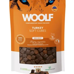 Woolf Soft Cubes Kalkun 100g – Naturlige og myke hundegodbiter med 85% ferskt kjøtt