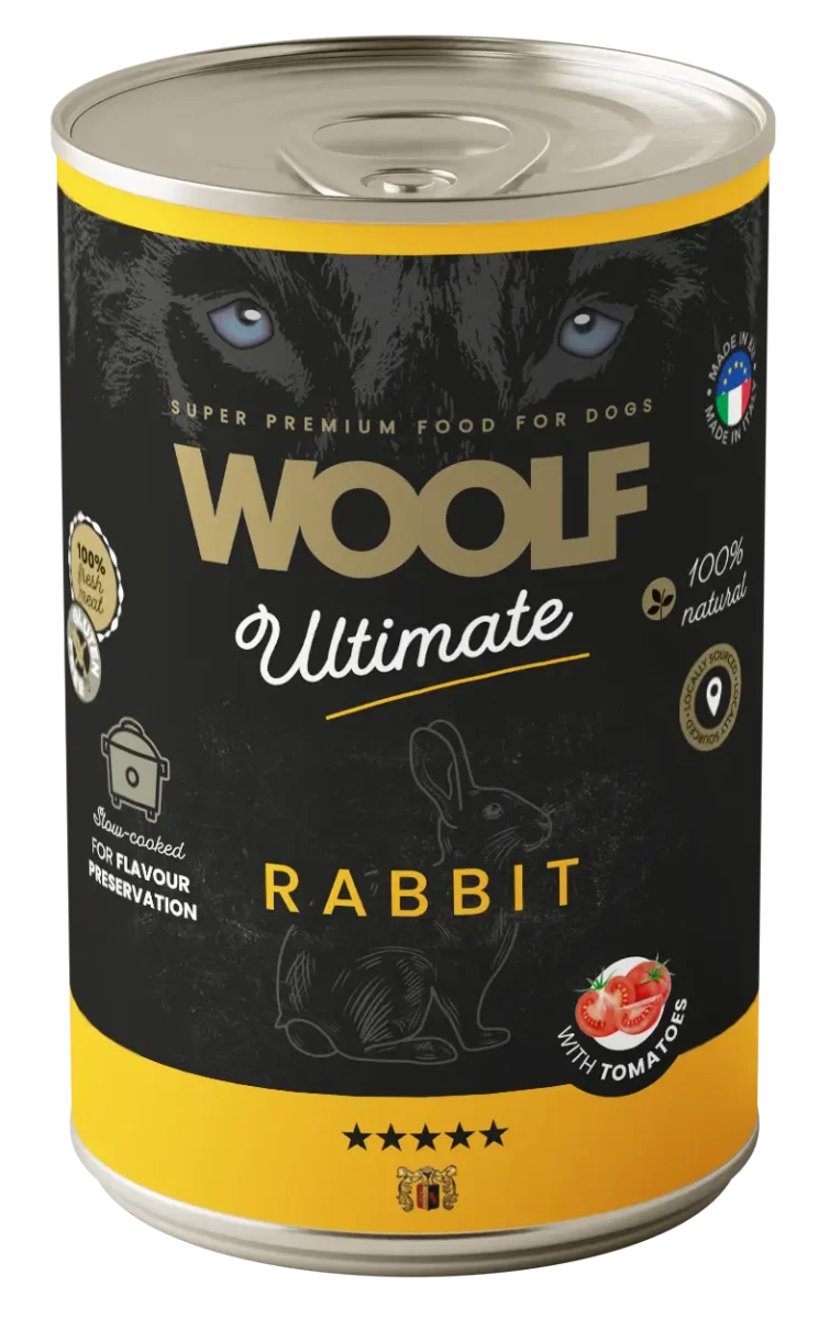 Woolf Ultimate Våtfor – Rabbit with Tomato 400gr - Image 2