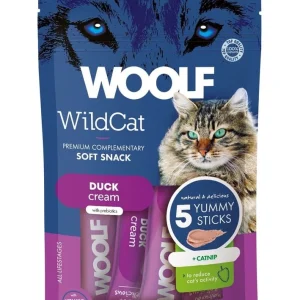 Woolf Wildcat Cream Duck+Catnip 5pk