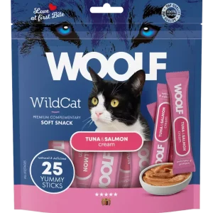 Woolf WildCat Cream – Tuna & Salmon 25pk