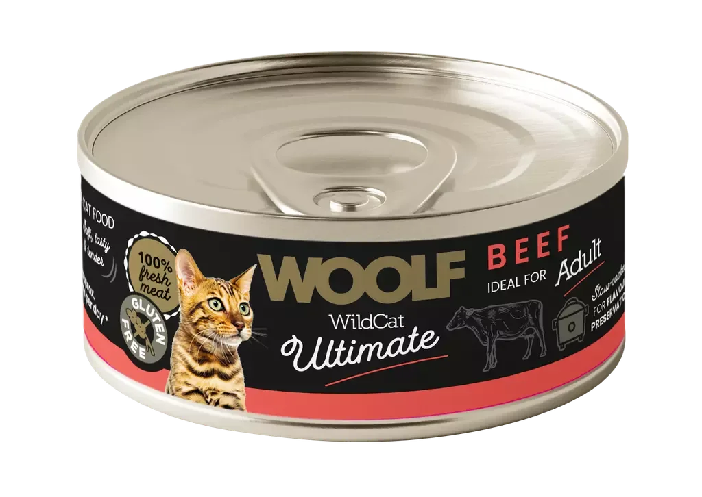 Woolf Wildcat Ultimate Kattefôr Beef Pate 85g