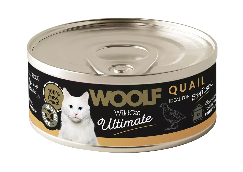 Woolf Wildcat Ultimate Kattefôr Quail Pate 85 g
