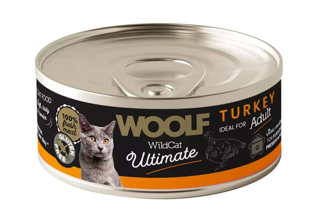 Woolf Wildcat Ultimate Kattefôr Turkey Pate 85g