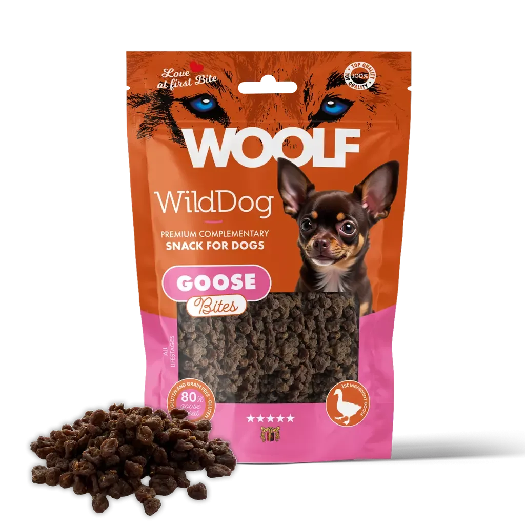 Woolf Wilddog Soft Gås godtbiter 100g
