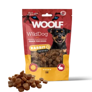 Woolf Wilddog Soft Twisties Kanin med Torsk godtbiter 100g