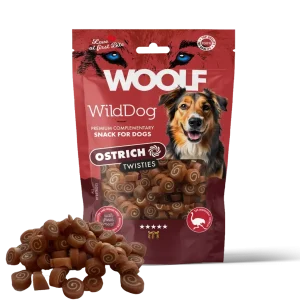 Woolf Wilddog Soft Twisties Struts med Torsk godtbiter 100g