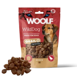 Woolf Wilddog Soft Twisties Vaktel med Torsk godtbiter 100g