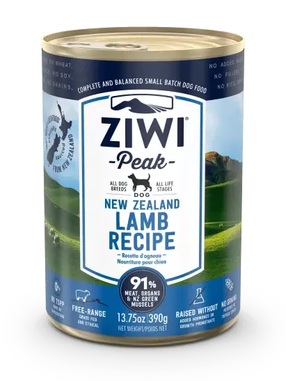 ZIWI PEAK Lam til hund 390gr BOKS (12)