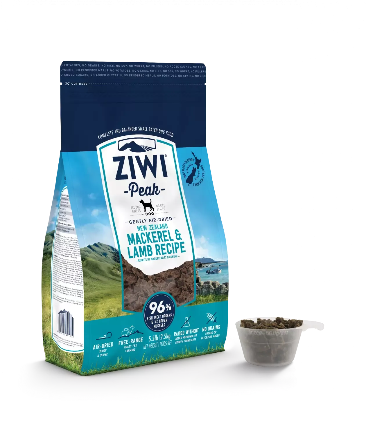 ZIWI PEAK MAKRELL & LAM TIL HUND 2,5KG